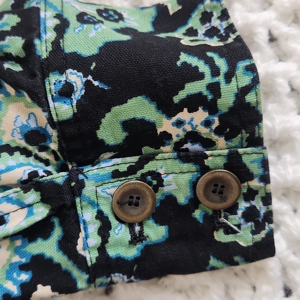 Charter Club Women's Jacket Size P/S Floral Green - Picture 13 of 13